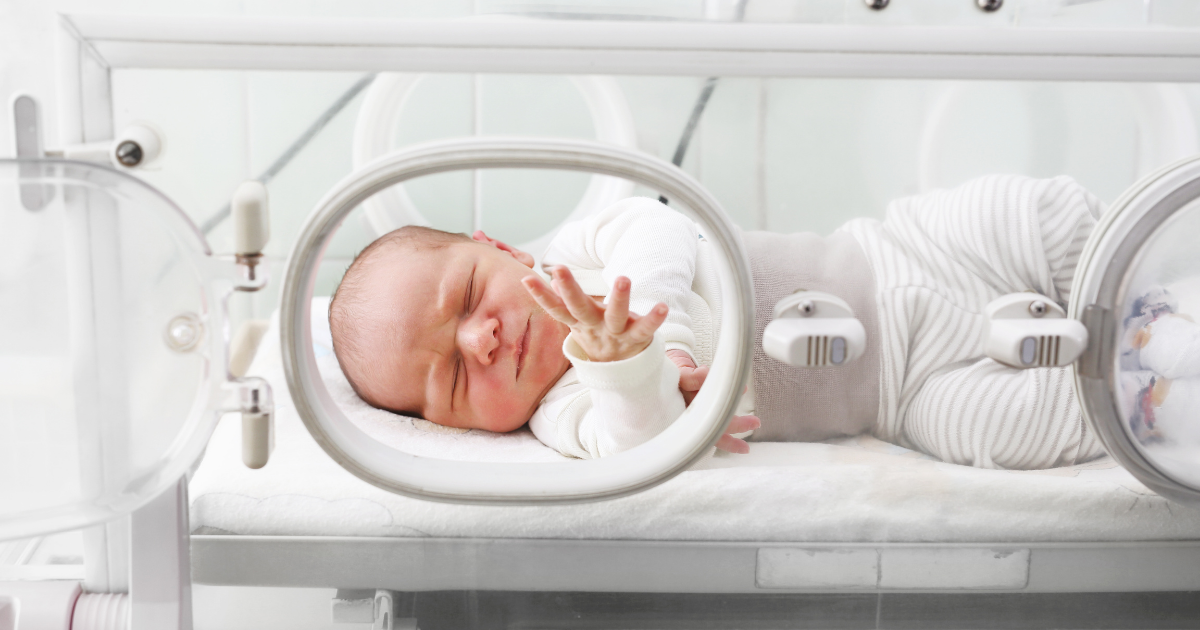 Pediatrix® Neonatology of Michigan, newborn in isolette